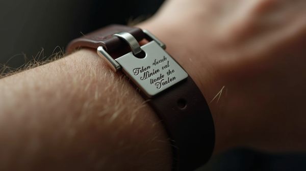 Bracelet personnalise homme : graver un prenom sans faire ringard